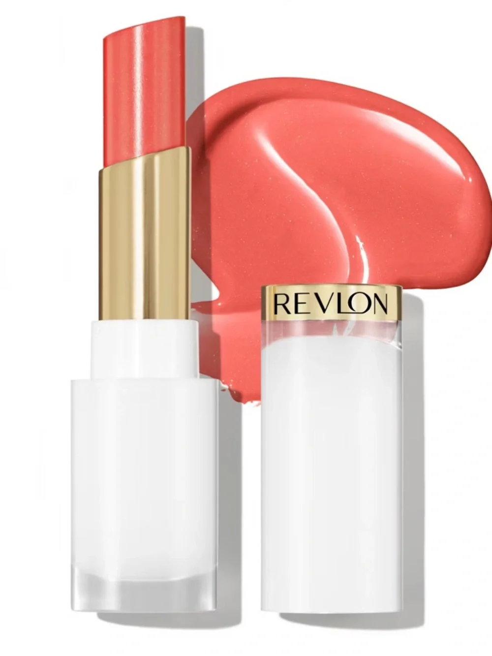 🦋 Revlon Dewy Peach (019) Super Lustrous Glass Shine Balm New Full Size